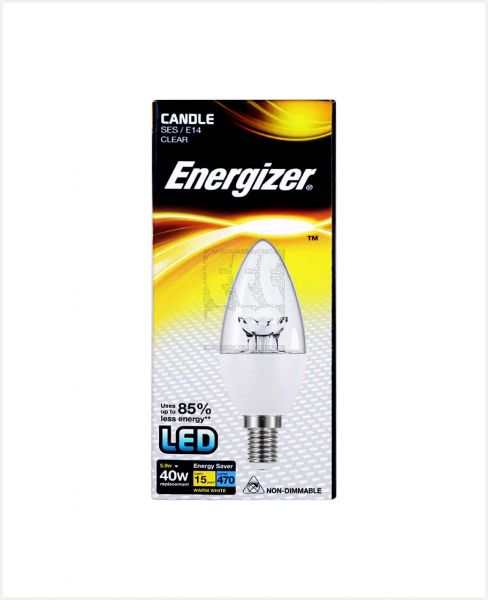 ENERGIZER LED CANDLE BULB 5.9W WARM WHITE E14 #58853