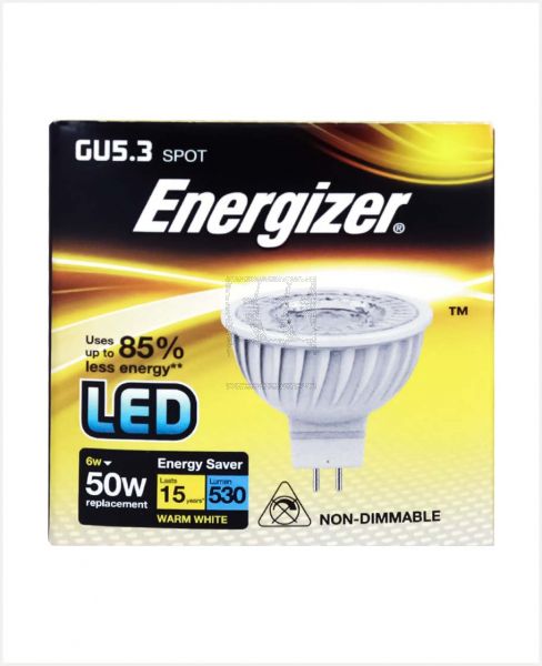 ENERGIZER LED SPOT LIGHT WARM WHITE 6W GU5.3 #S10920