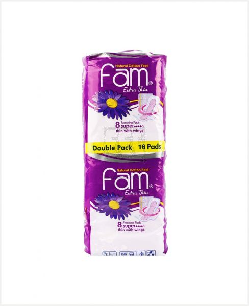 FAM THIN MAXI WITH WINGS 16PADS
