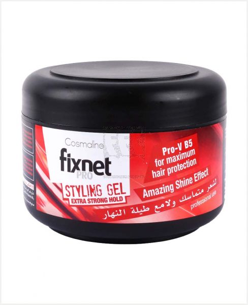 FIXNET STYLING GEL EXTRA STRONG HOLD RED 250ML