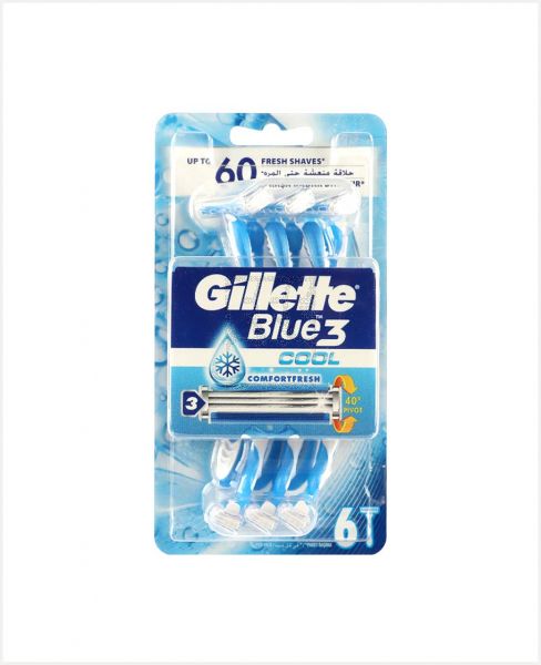 GILLETTE BLUE3 COOL 6PCS #GG255-0