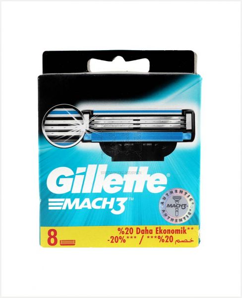 GILLETTE MACH3 BLADE 8PCS #GG232/1