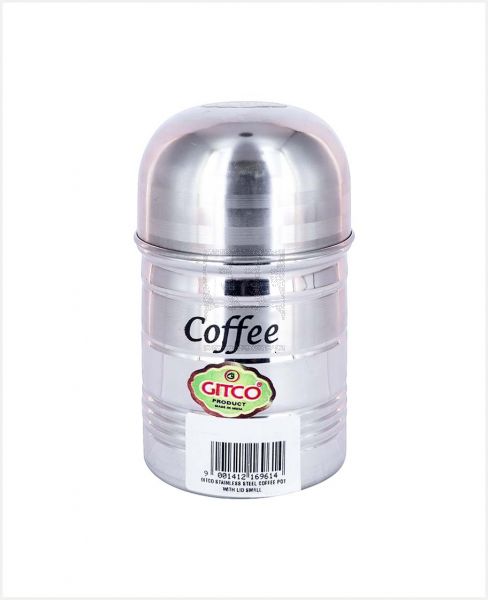 GITCO STAINLESS STEEL COFFEE POT WITH LID SMALL