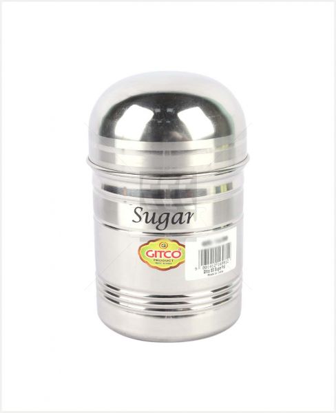 GITCO STAINLESS STEEL SUGAR POT WITH LID LARGE