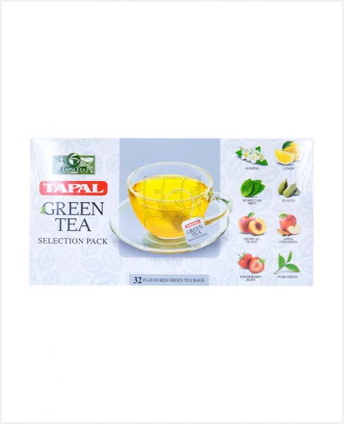GREEN TEA SELECTION PACK TEA BAGS 32PCS 48GM