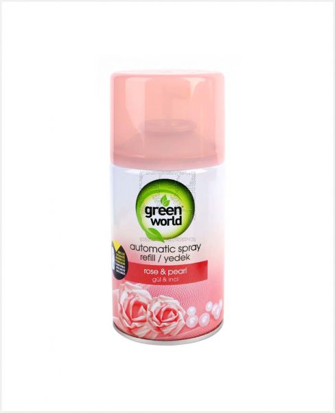 GREEN WORLD AUTOMATIC SPRAY REFILL ROSE &PEARL 250ML
