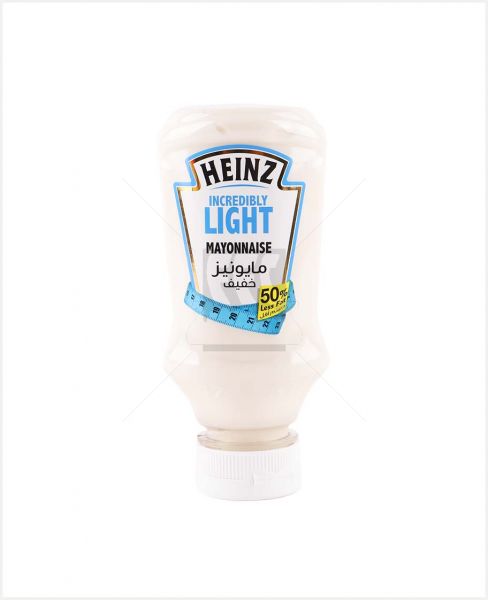 HEINZ INCREDIBLY LIGHT MAYONNAISE 225ML HA142-0