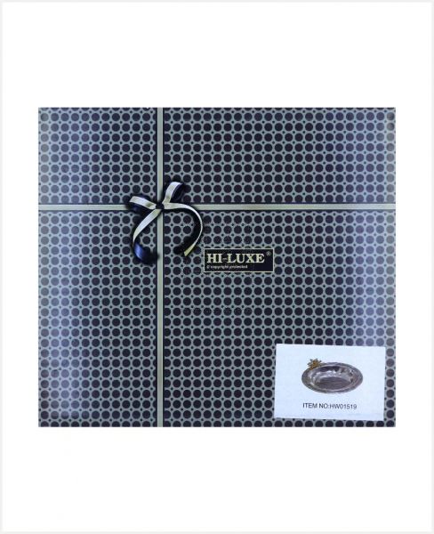 HI LUXE SERVING TRAY- SILVER /GOLD #HW01519
