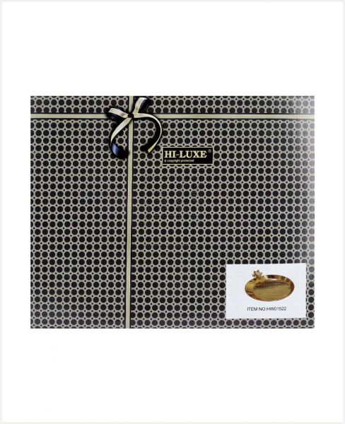 HI LUXE SERVING TRAY GOLD #HW01522