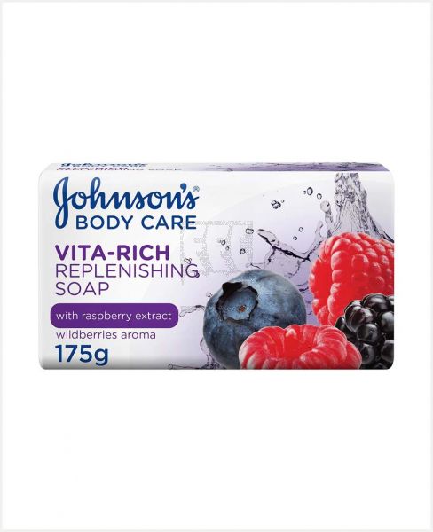 JOHNSON'S VITA-RICH SOAP REPLENISHING W/ RASPBERRY 175GM