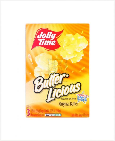 JOLLY TIME BUTTER LICIOUS MICROWAVE POP CORN 298GM