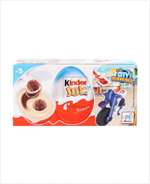 KINDER JOY RICH IN MILK WITH SURPRISE FOR BOYS 20GMX3S 60GM