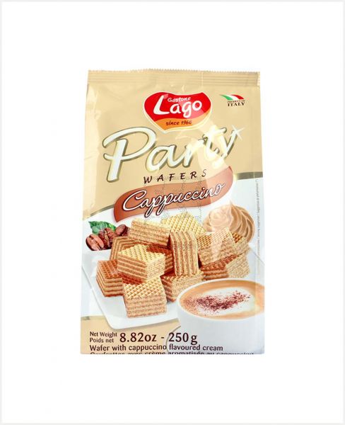 LAGO PARTY WAFERS CAPPUCCINO 250GM