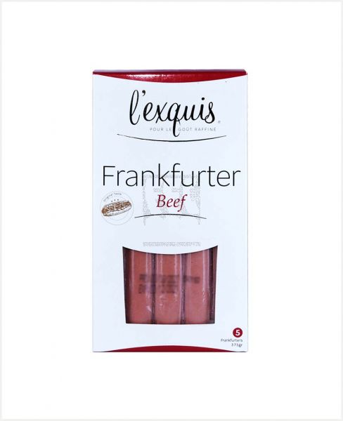 LEXQUIS FRANKFURTER BEEF HOTDOG 375GM