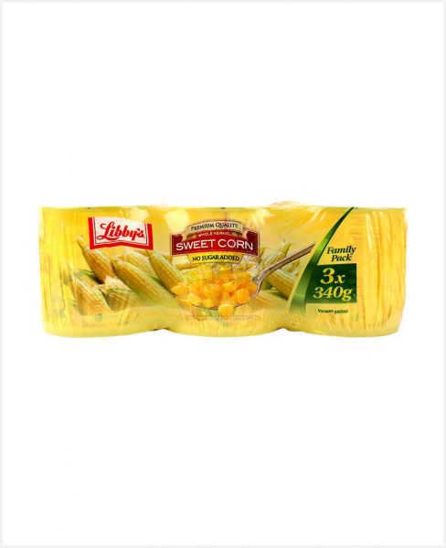 LIBBY'S WHOLE KERNEL CORN 3'S X340GM @20% OFF S/OFFER