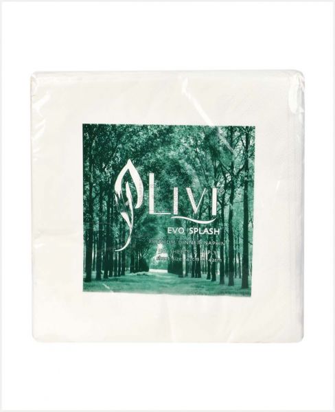 LIVI SPLASH PREMIUM NAPKIN DINNER 2PLY 50SHEETS #605717