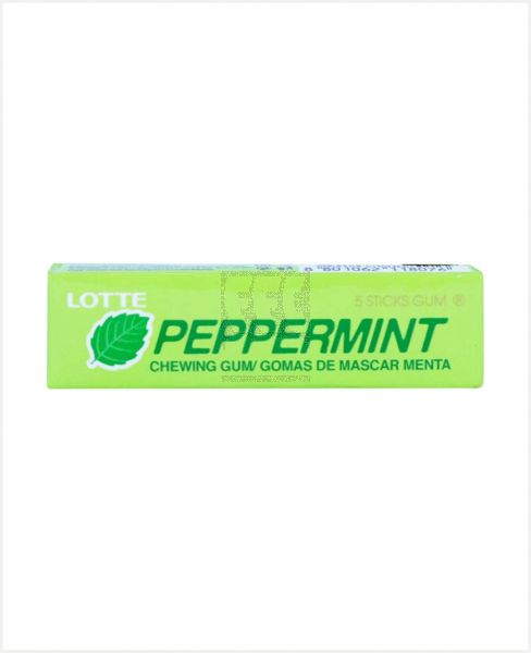 LOTTE PEPPERMINT CHEWING GUM 5'S 12.5GM