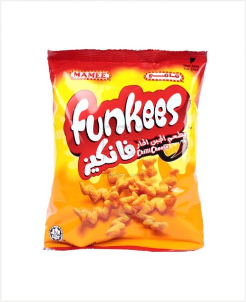 MAMEE FUNKEES CHILLI CHEESE ZIGZAG SNACK 15GM