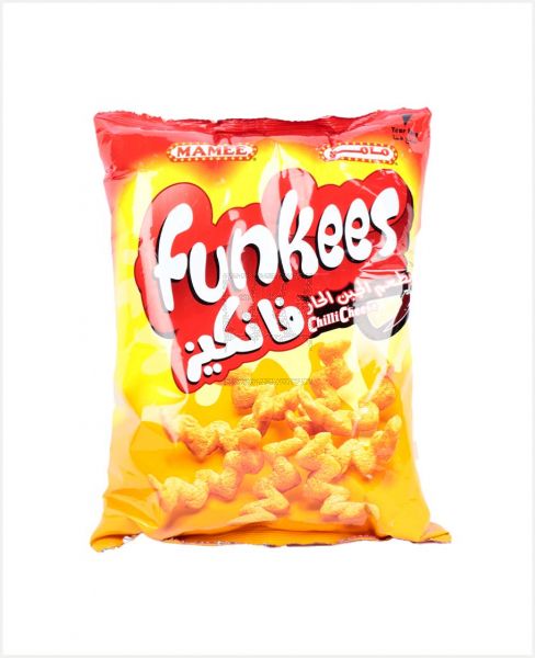 MAMEE FUNKEES CHILLI CHEESE ZIGZAG SNACK 60GM