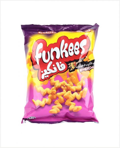 MAMEE FUNKEES WILD BBQ CURRY ZIGZAG SNACK 60GM