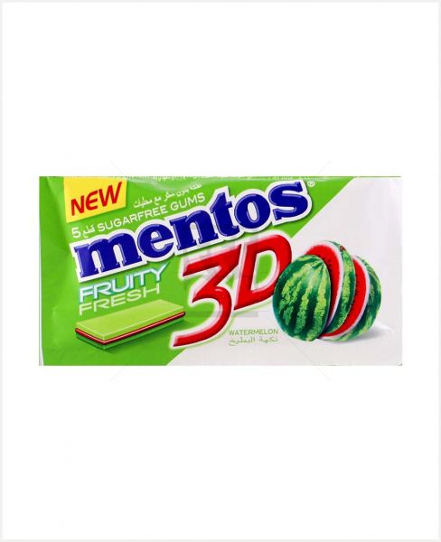 MENTOS 3D SUGARFREE FRUITY WATERMELON 5'S 8.5GM