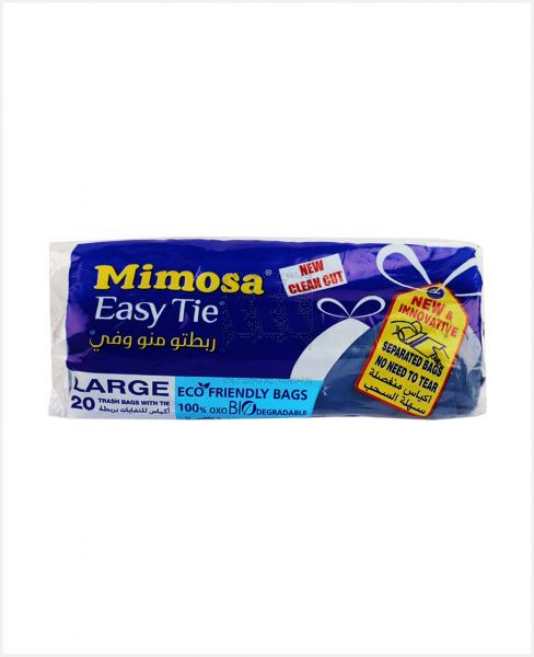 MIMOSA TRASH BAG WITH TIE (DARK BLUE) LARGE 20'S