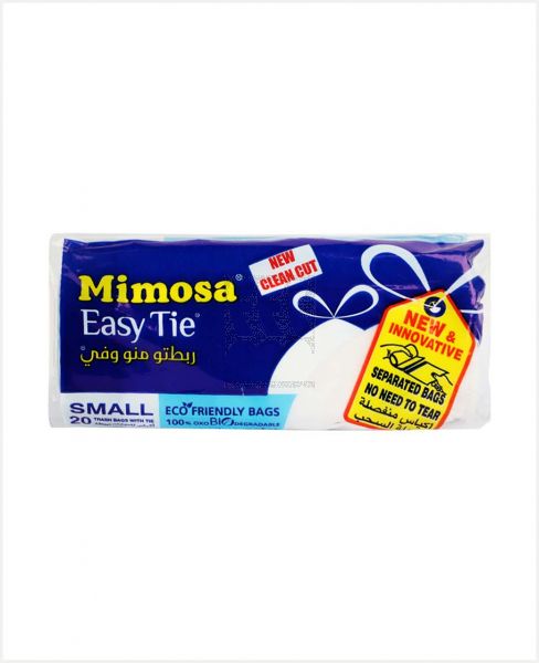 MIMOSA TRASH BAG WITH TIE (WHITE) SMALL 20'S