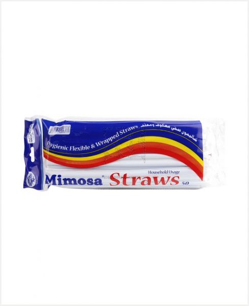 MIMOSA WRAPPED STRAWS 50PCS