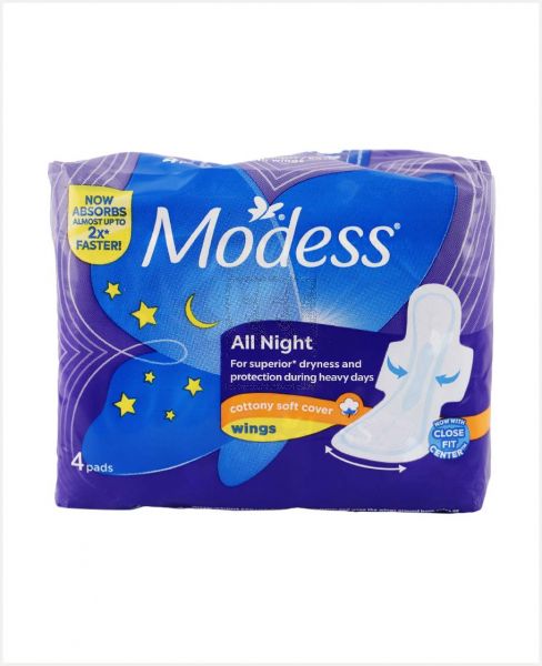 MODESS COTTONY SOFT ALL NIGHT WITH WINGS 4PADS