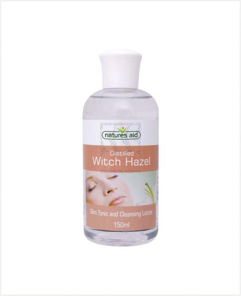 NATURES AID WITCH HAZEL SKIN TONIC & CLEANSING LOTION 150ML