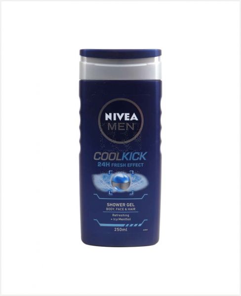 NIVEA FOR MEN COOL KICK SHOWER GEL 250ML