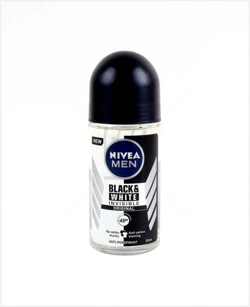 NIVEA INVISIBLE BLACK&WHITE ROLL ON FOR MEN 50ML #82245