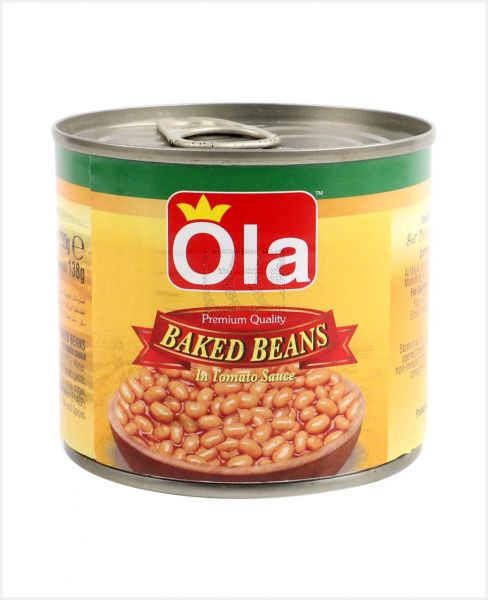 OLA  BAKED BEANS IN TOMATO SAUCE 230GM