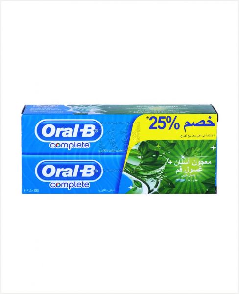 ORAL-B COMPLETE TOOTHPASTE 2'SX100ML #OB041-02