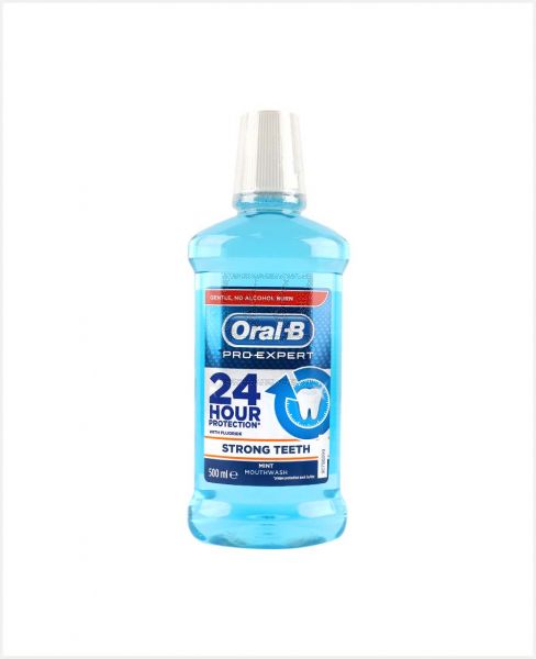 ORAL-B PRO-EXPERT STRONG TEETH MINT MOUTHWASH 500ML #OB739-0