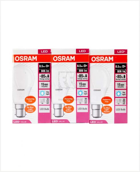 OSRAM LED BULB DAYLIGHT 60W E27 X3PCS @SPECIAL OFFER