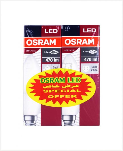 OSRAM LED CANDLE 5.7W E14 DAYLIGHT S/OFFER