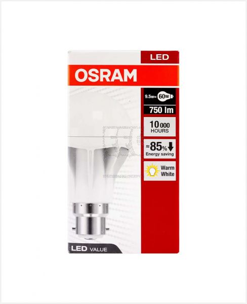 OSRAM LED LAMP WARM WHITE 9.5W E27