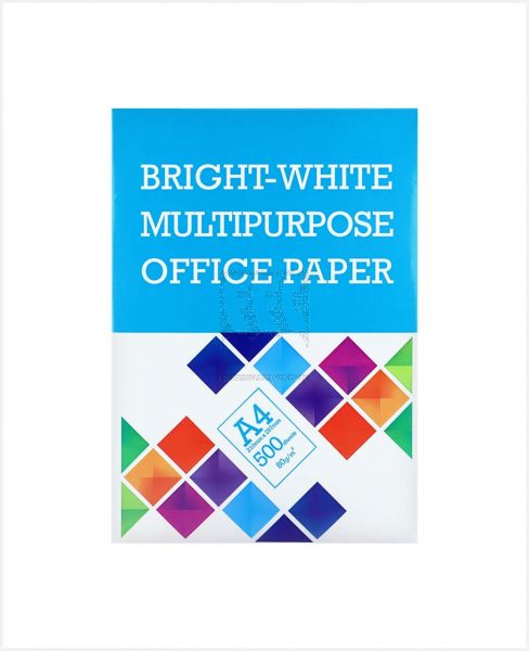 PAPER ONE BRIGHT WHITE M/PURPOSE A4 OFFICE PAPER 500 SHEETS