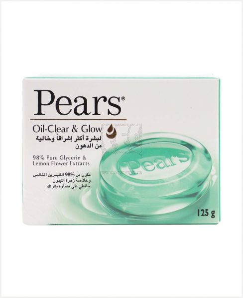 PEARS OIL-CLEAR & GLOW SOAP (GREEN) 125GM