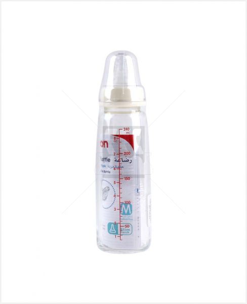 PIGEON GLASS FEEDING BOTTLE #PA-280 (EX K-8) 240ML