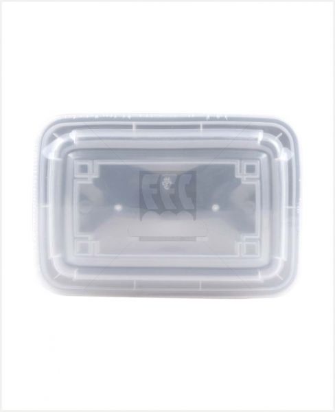 PLASTIC MICROWAVE RECT CONTAINER BLCK 5PCS #RE28B W/L(ROBBY)