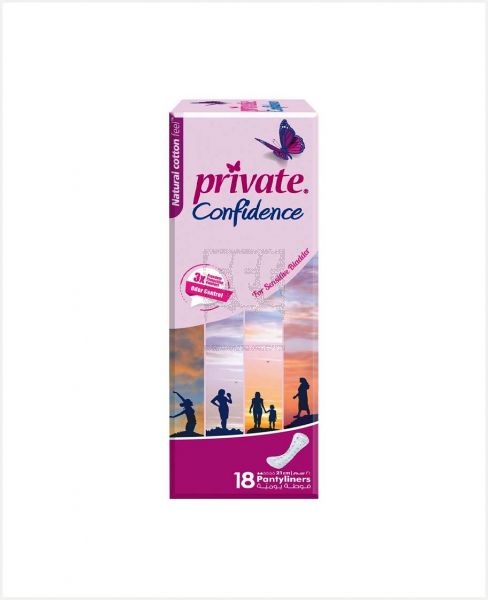 PRIVATE CONFIDENCE PANTYLINER 18'S