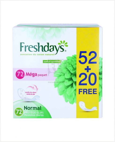 PRIVATE FRESH DAYS NORMAL 52PADS + 20PADS FREE