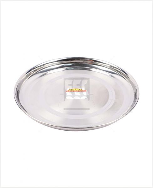 RAJ SILVER TOUCH S/S PLATE 10 INCH