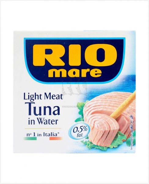 RIO MARE LIGHT MEAT TUNA IN WATER 160GM