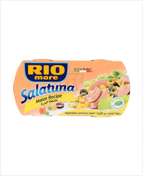 RIO MARE SALATUNA MAIZE RECIPE VEG & TUNA SALAD 2X160GM