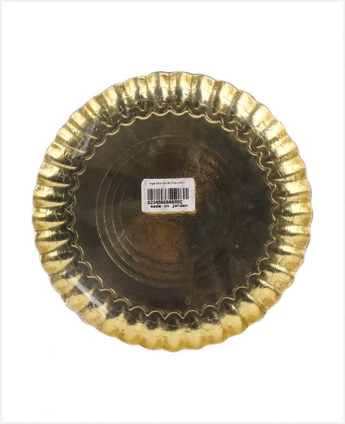 ROBBY PAPER PLATE GOLD RD 22CM 5PCS