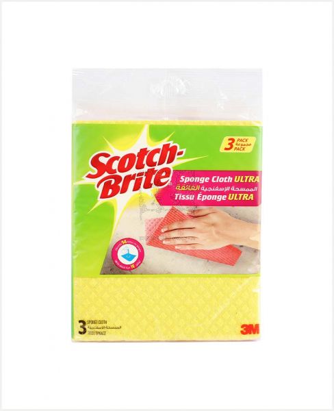 SCOTCH-BRITE SPONGE CLOTH ULTRA 3PCS