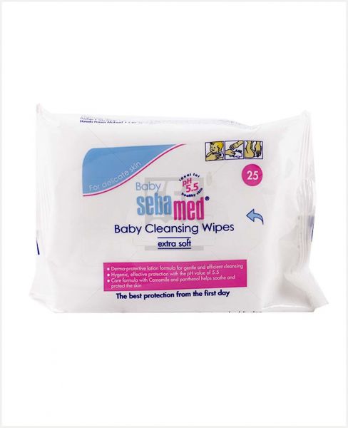 SEBAMED BABY CLEANSING WIPES EXTRA SOFT 25PCS